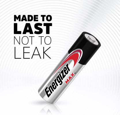 Energizer MAX AA Batteries (8 Pack), Double A Alkaline Batteries (Not in Original Packaging)