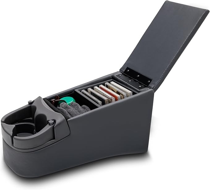 RAMPAGE PRODUCTS Seat Console for Truck Bench Seat  Charcoal  39223  Universal Truck Bench Seat