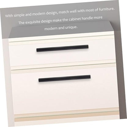 2pcs Cabinet Round Bar Handles Modern Drawer Pulls with Screws Kitchen Cabinet Hardware Easy to Install Suitable for Home and Office Use