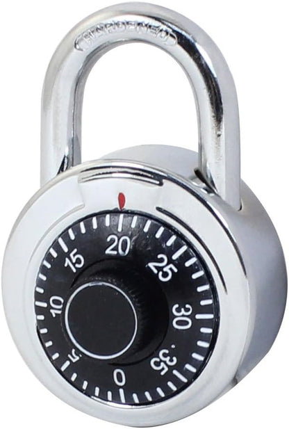 Jewelry Cash Padlocks  Hasps Metal Cabinet Security Combination Safe Box Dial Padlock Combination Padlocks Silver Tone