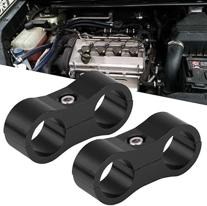 AN6 Aluminum alloy Hose Separator Clamp AN6 Hose Separator,Replacement Parts Clamp Fitting Adapter Hose Separator, 2Pcs Hose Separator Hose Separator, 2Pcs AN6 Aluminum alloy Braided