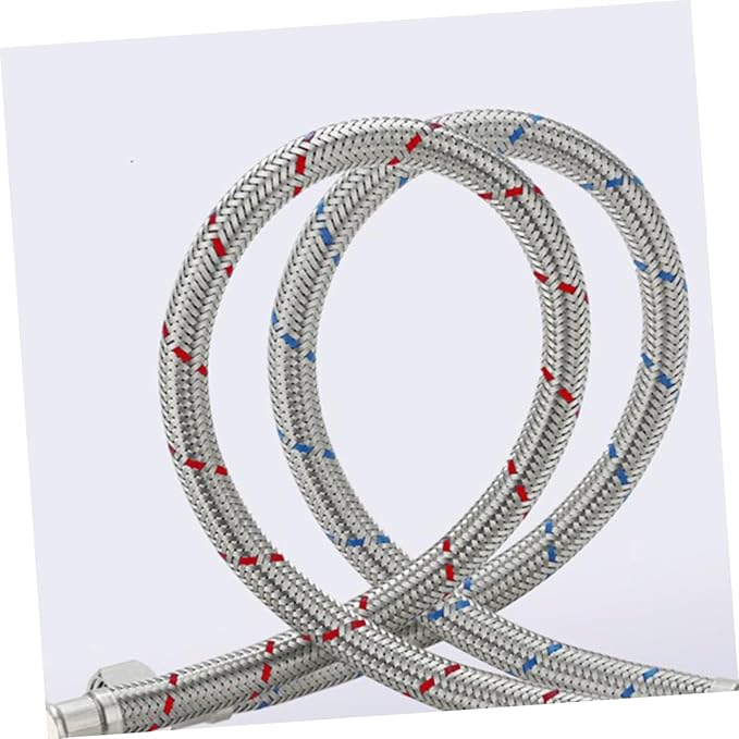 Stainless Steel Water Inlet Pipe Set 80cm Rv Drinking Water Hose Durable Faucet Hose Connector