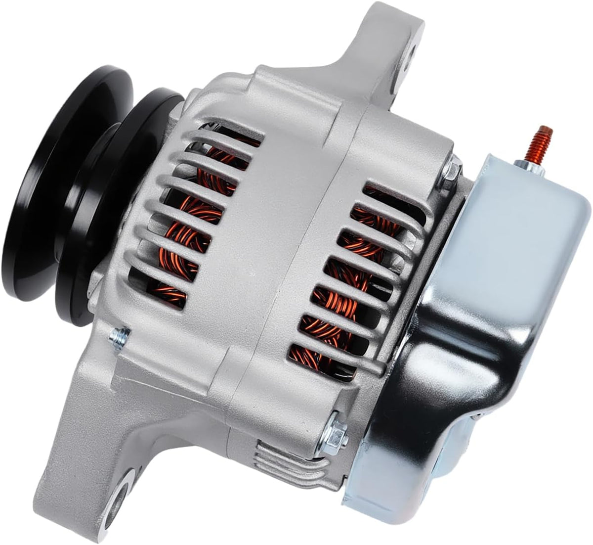 Alternator Compatible with Honda CR-V 2.4L 2002-2006, Acura RSX 2L 2002-2006, 12V 90Amp 7-Groove Pulley IF IR, 13966N 31100-PNC-004 13966 AMT0172