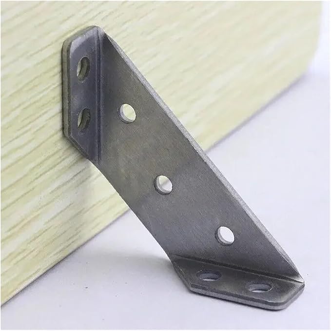Corner Bracket 50 Pcs Universal Triangle Bracket Furniture Support Thickened Connector Corner Household