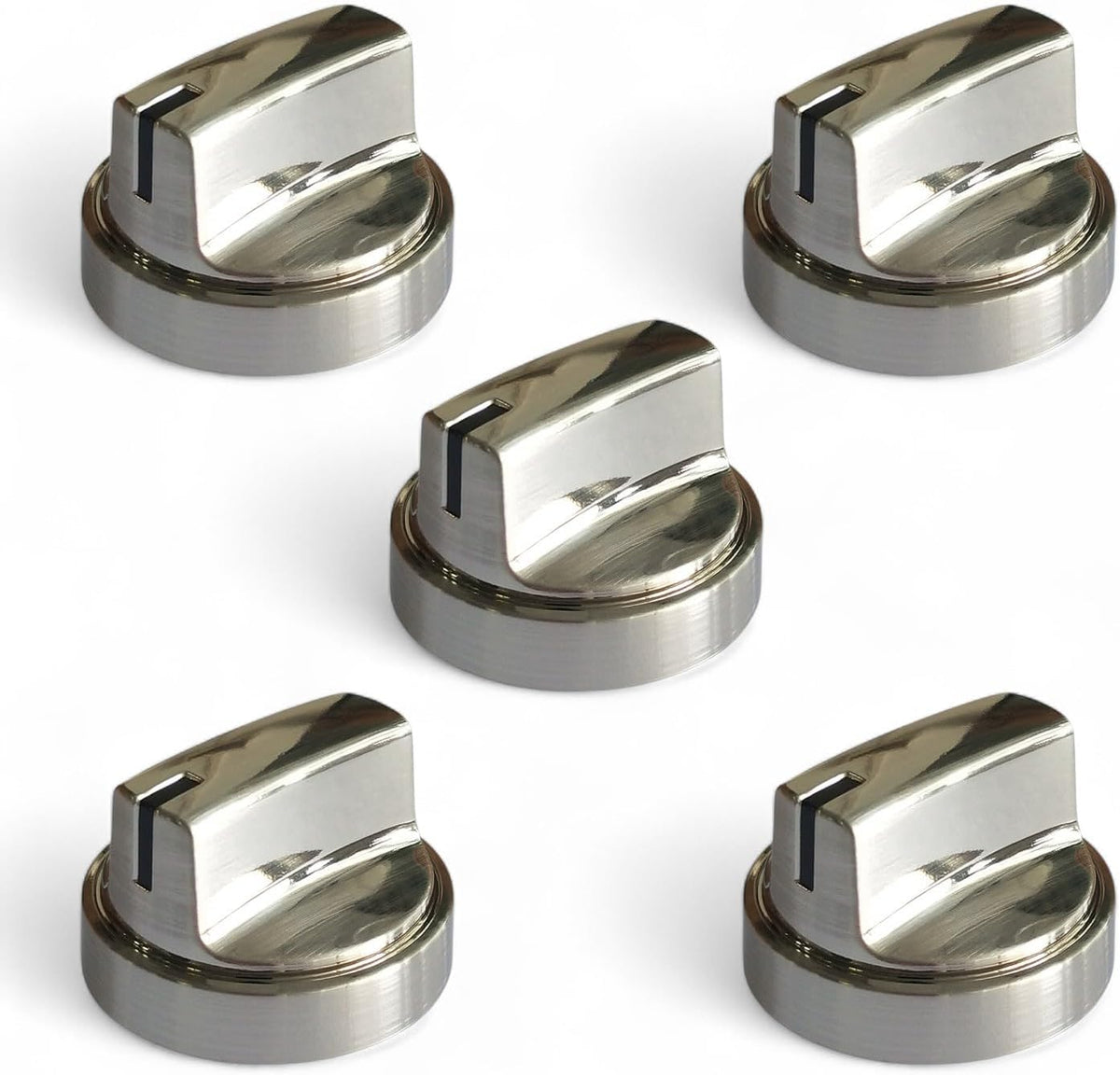 (5Pcs) Upgraded WB03X29300 Gas Stove Knobs Replacements for GE Range Surface Burner Knob, Gas Range Knobs for JGP3030SL1SS JGP3036SL2SS Cooktop Knob Replace for GE Part Number AP6301265 4585904