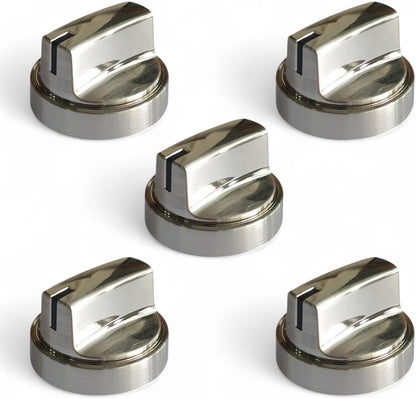 (5Pcs) Upgraded WB03X29300 Gas Stove Knobs Replacements for GE Range Surface Burner Knob, Gas Range Knobs for JGP3030SL1SS JGP3036SL2SS Cooktop Knob Replace for GE Part Number AP6301265 4585904