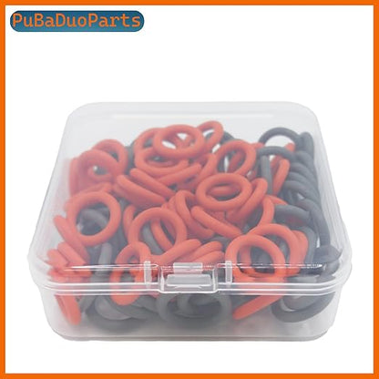 1/4" 3/8'' Pressure Washer Quick Connect Colored O-Rings Kits Compatible with M22 Coupler (50+50) 100 Pack ?Orange+Grey?
