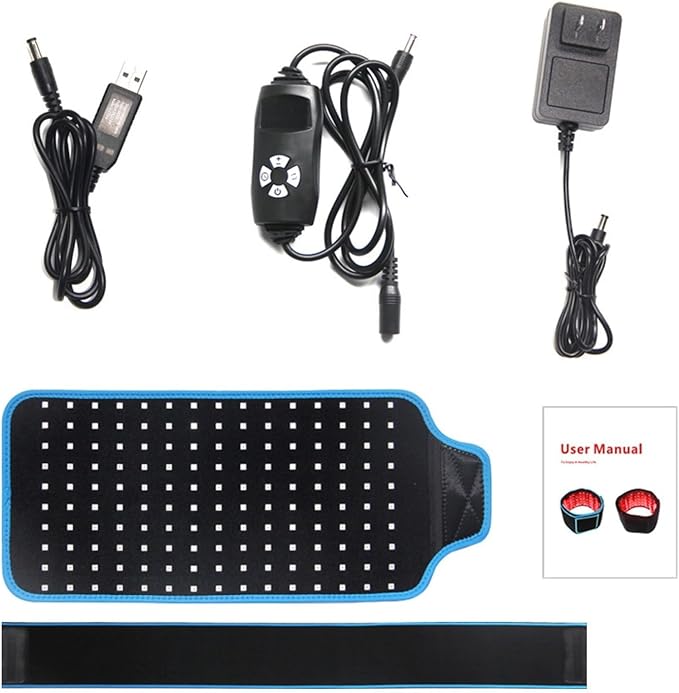 Red Light Therapy Belt, Infrared Light Therapy for Body, Wearable Wrap for Body Back Waist Pain Relief