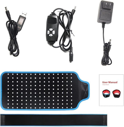 Red Light Therapy Belt, Infrared Light Therapy for Body, Wearable Wrap for Body Back Waist Pain Relief