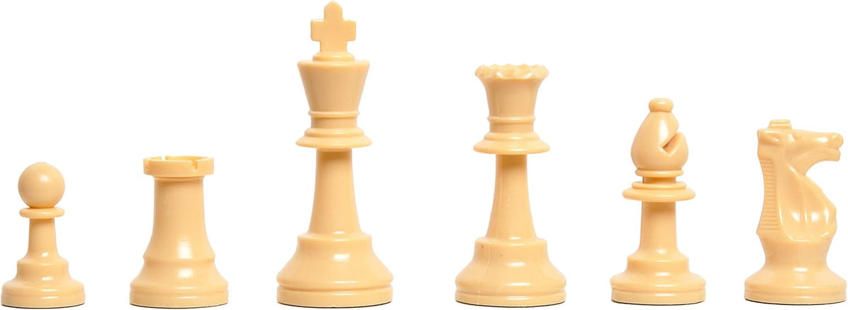 The House of Staunton Regulation Colored Plastic Chessmen - by US Chess Federation