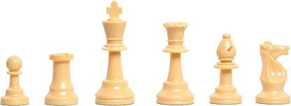 The House of Staunton Regulation Colored Plastic Chessmen - by US Chess Federation