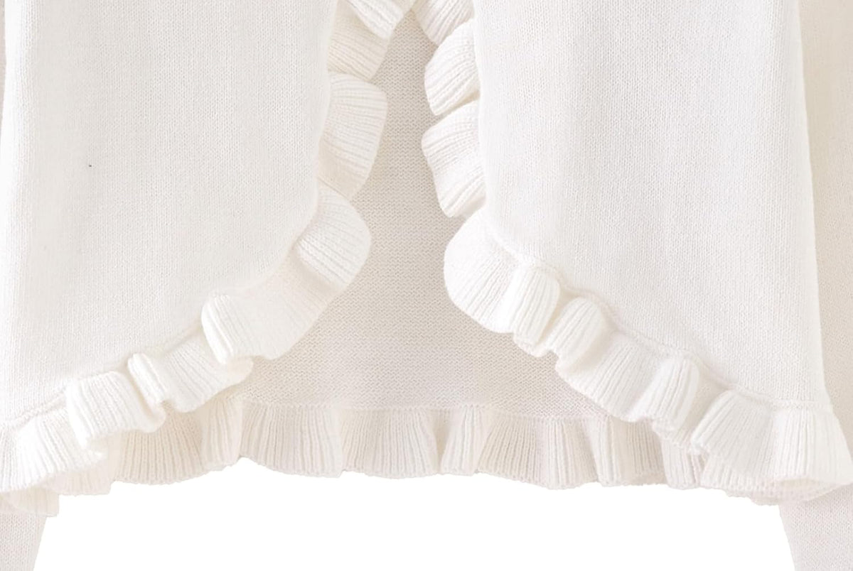 Toddler Girls Cardigan Sweater Bolero Shrug Baby Kids Long Sleeve Cropped Dress Up Button Closure Jacket Tops