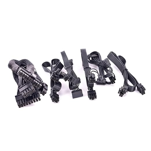 PCIe 8Pin 62Pin IDE SATA CPU 44Pin ATX 24Pin Power Supply Cable for RMX Series RM1000x RM850x RM750X RM650x RM550x(6Pin to 3 IDE)