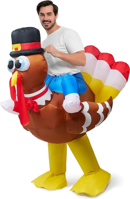 Spooktacular Creations Inflatable Riding Turkey Costume, Adult