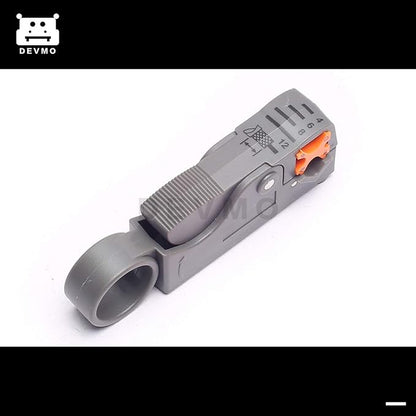 DEVMO Cable Stripper Coaxial Wire Coax Stripping Tool RG6 RG11 RG58 RG59 Universal
