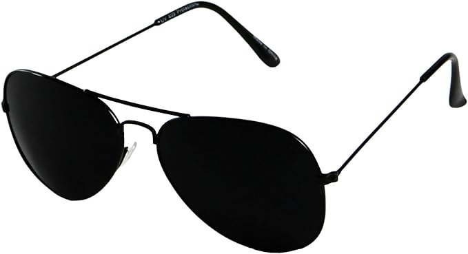 ShadyVEU Smoke Lens Pilot Sunglasses Retro UV400 Classic Metal Frame Shades