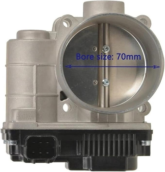 Throttle Body 70mm, Compatible for NISSAN Quest 350Z MaximaINFINITI G35 161198J103 S20058 FX35 3.5L Body Acceleration Replace OE 16119-8J103