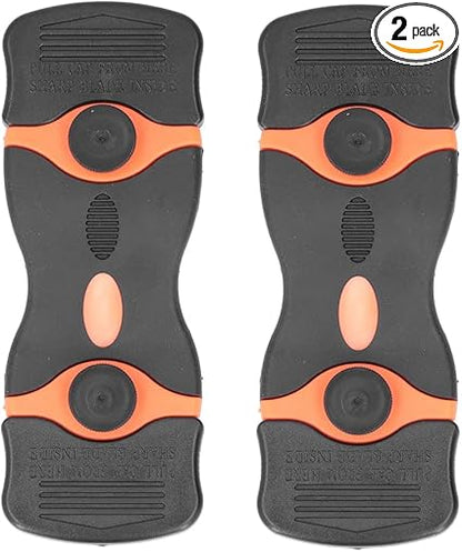 Razor Blade Scraper 2pcs 2-in-1 Scraper Tool ABS Razor Scraper Multi Purpose Cleaning Scraper Tool Double Edged Putty Knives for Removing Decals Stickers Paint