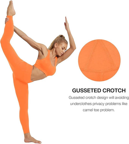 SP3LOPS Yoga Pants with Pockets for Women High Waisted Tummy Control Women's Buttery Soft Yoga Workout Leggings Running Pants