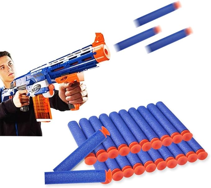 Refill Darts Universal Suction Dart Foam Bullet 100-Dart Refill Pack for Nerf N-Strike Elite Series Blasters Toy Gun