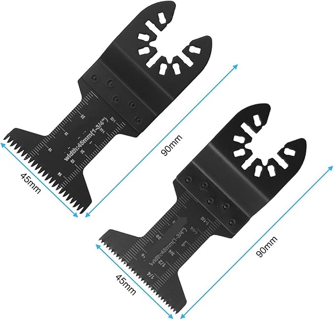 Oscillating Saw Blades 12Pcs Oscillating Multitool Blade Quick Release Saw Blade Fine Coarse Tooth(2Pcs)