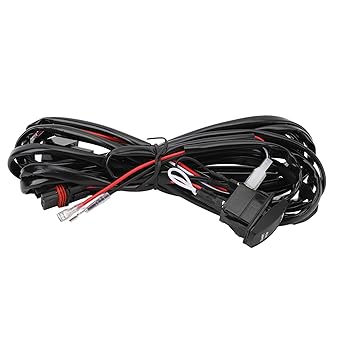 DC12V Rear Lights Wiring Harness Kit 180W 16AWG 2 Lead UTV Taillight Wiring Harness with Relay and for Pulse Bus Bar
