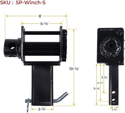 Mytee Products Trailer Small Stake Pocket Winch, Utility Capacity 16200 lbs, Working Load Limit 5400 Lbs - Fits Smaller Stake Pockets 1.5"x3"