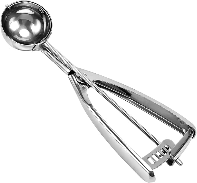 Medium Cookie Scoop, 2 Tbsp  30ml  1 oz, Size 40 Cookie Dough Scoop, Cookie Scoops for Baking, 1 2532 inches  4.5 CM Ball, 188 Stainless Steel, Secondary Polishing