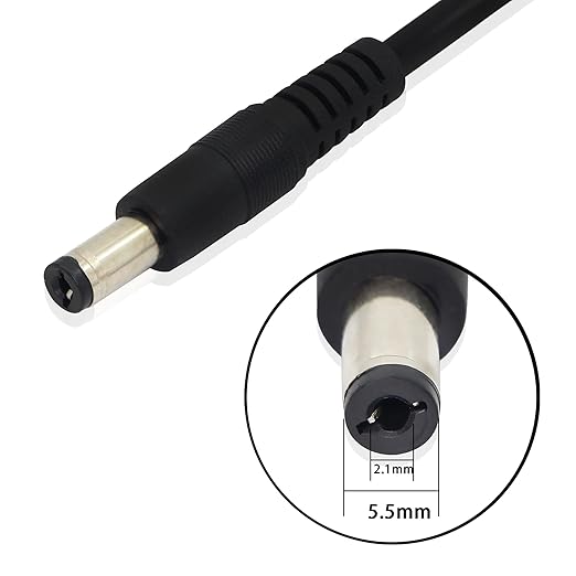 PNGKNYOCN 12V DC Car Charger Auto Power Supply 22AWG with Switch Button Cable DC 5.5mm x 2.1mm to Car Cigarette Lighter Male Plug Cable with Indicator Light(3M)