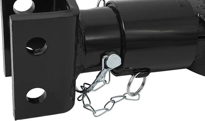 NovelBee 2-5/16" Ball Heavy Duty Channel-Mount Adjustable Trailer Coupler with Bolts and Nuts,Capacity 12,500 lbs