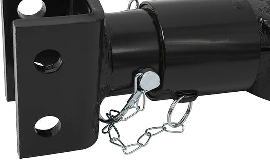 NovelBee 2-5/16" Ball Heavy Duty Channel-Mount Adjustable Trailer Coupler with Bolts and Nuts,Capacity 12,500 lbs
