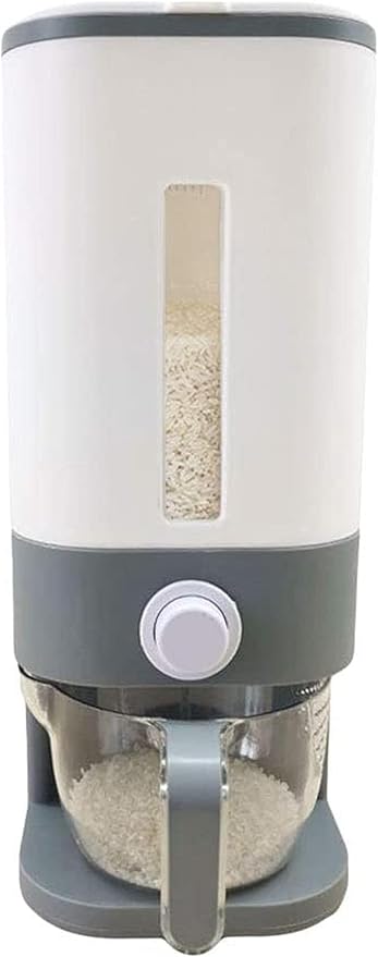 Airtight Rice Storage Container, 22LB Moisture-Proof Food Organizer, Durable Grain Bucket for Kitchen, Ideal for Rice, Beans, and More, Waterproof Design