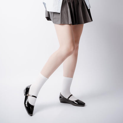 Cusolemore Mary Jane Flat Shoes with Arch Support and Hidden Wedge Heel, Women Ballet Flats, Mary Jane Flats, Comfortable Dress Shoes