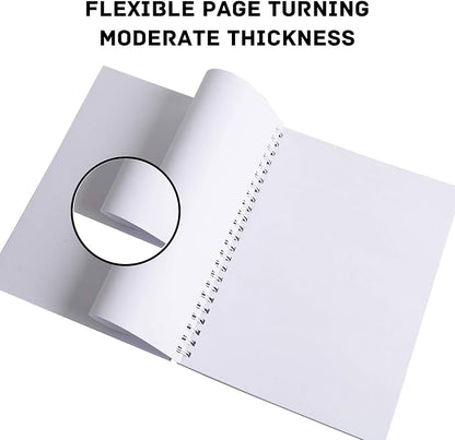 CONDA 9"x12" Sketch Book, 100 Sheets (68 lb100gsm), Spiral Bound Artist Sketch Pad, Durable Acid Free Drawing Paper for Drawing Painting, Starry Sky