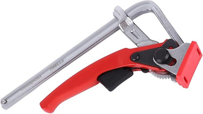 Rail Clamp, All Steel Ratcheting Table Clamp Quick Screw Rail Clamp 540 lb Clamping Force Aluminium Alloy for Woodworking, Bar Clamps