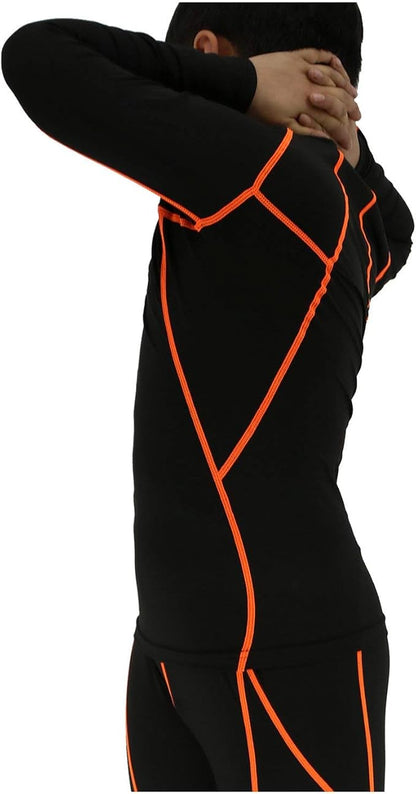 LANBAOSI Boys&Girls Long Sleeve Compression Soccer Practice T-Shirt
