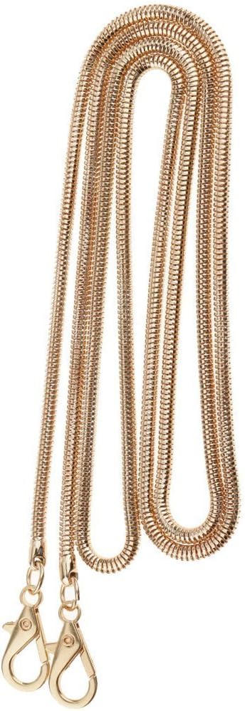 Handbag Chain Metal Skinny Snake Chain Bag Chain Strap Replacement for Handbag Crossbody Bag Shoulder Bag-Gold