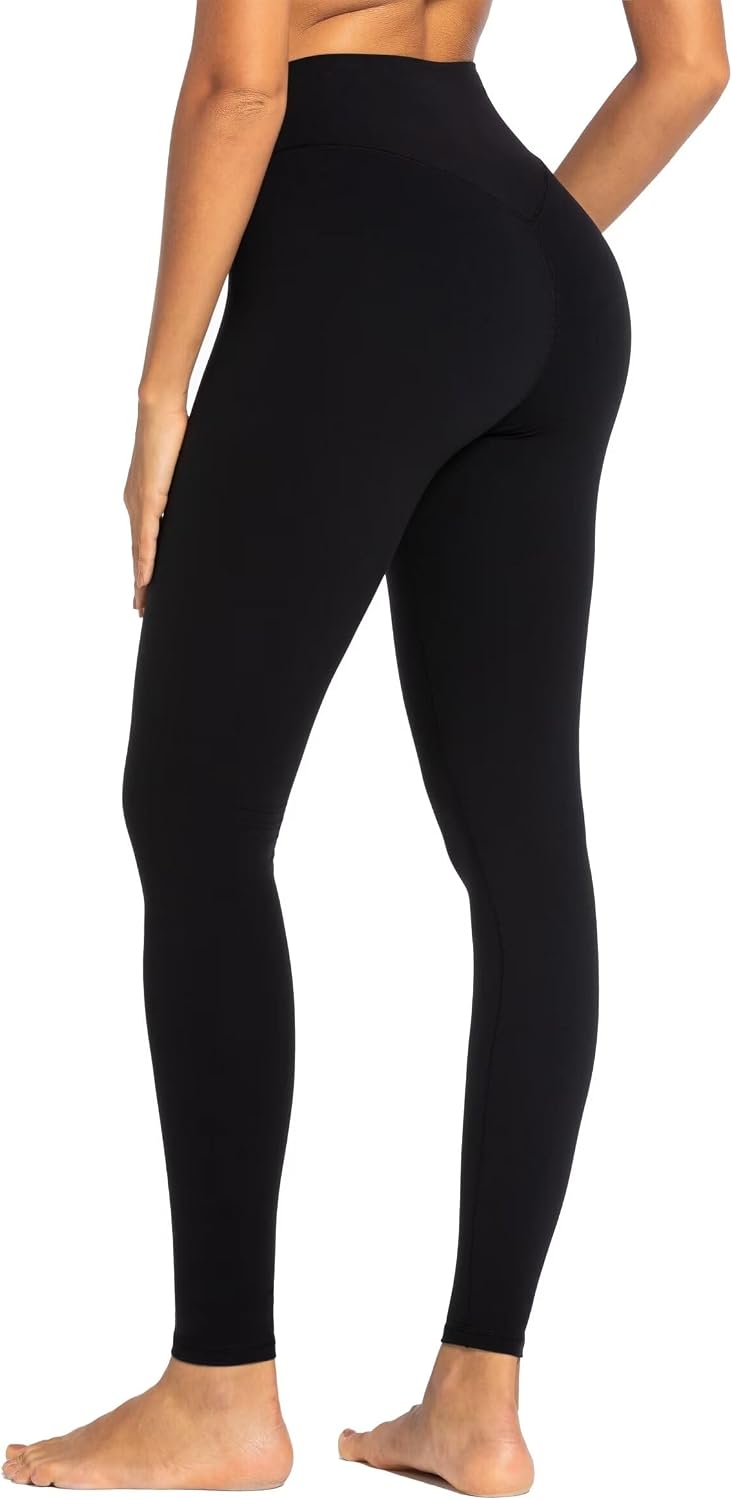 Workout Leggings for Women, Tummy Control Compression Workout Gym Yoga Pants, High Waist & No Front Seam Lycra