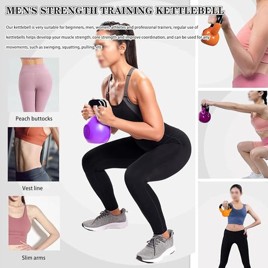 Kettlebell Weights For Women Men's Strength Training Kettle Bells, Beginner Fitness Dumbbell, Squat/swing/lunge, Home Exercise Equipment