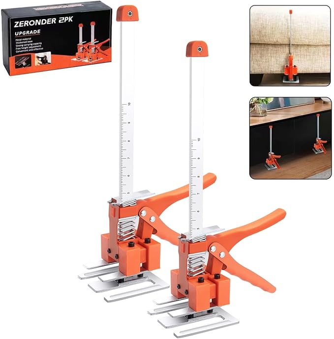 ZERONDER Labor-Saving Arm, 15.35-Inch Men's Labor-Saving Tool, 2-Piece Height Adjustment Device, Can Achieve 10.43 Inches of Lift Through The Arm, Used To Install Furniture, Cabinets, Tiles, Etc.