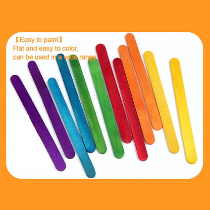 150 Pcs Craft Sticks, Ice Cream Stick Thickness 2mm Width 10mm Ideal for Building Model and Creating Craft Projects,Length 114mm