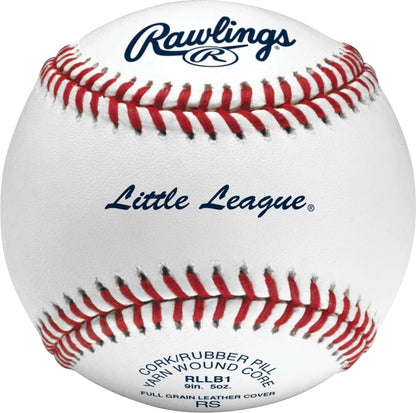 Rawlings | Little League Baseballs | Competition Grade | RLLB1 | Youth/14U | Multiple Count Options (Pack of 2)