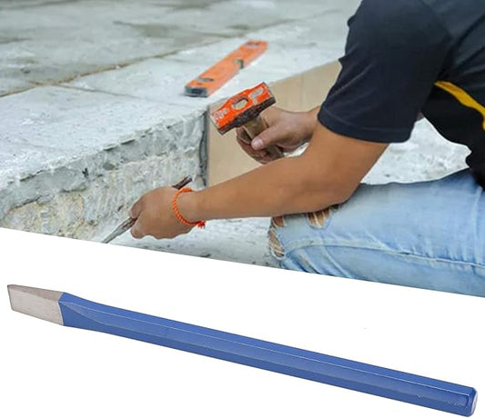 6.5 in masonry chisel, alloy steel flat utility chisel, cement chisel, engineering masonry tool for cutting, carving, and chiselling