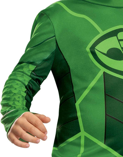 Disguise Gekko Costume for Kids, Official PJ Masks Megasuit Costume Jumpsuit and Mask, Toddler Size Small (2T)