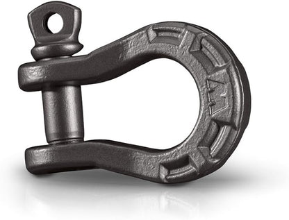 WARN 92093 Epic 3/4" Steel Winch D-Ring Shackle with 7/8" Pin: 9 Ton (18,000 lb) Capacity , Black