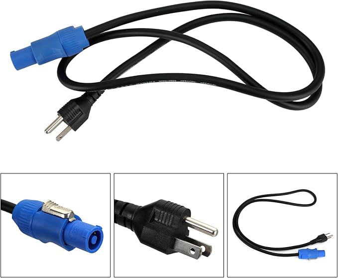 1Meter Power Cable For 350W, 330W, 280W, 230W, 200W Moving Head Light US Plug (1Pcs)