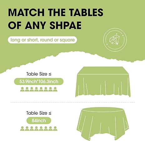 Pureegg Plastic Table Cloth Disposable 10 Pack, 54 x 108 Inch Table Cloths, Graduation Decorations Class of 2025, Graduation Party Tablecloths for Rectangle Tables, Leakproof  Sturdy, Navy Blue