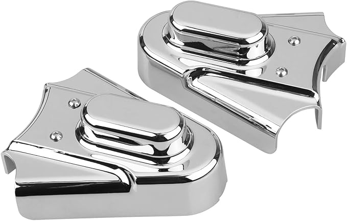 2pcs Motorcycle Chrome Rear Wheel Shaft Cap Side Protector Guard Axle Covers Compatible with Harley Softail Heritage Springer Standard Custom 1986-2007