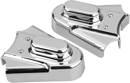 2pcs Motorcycle Chrome Rear Wheel Shaft Cap Side Protector Guard Axle Covers Compatible with Harley Softail Heritage Springer Standard Custom 1986-2007