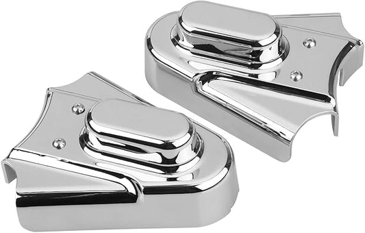 2pcs Motorcycle Chrome Rear Wheel Shaft Cap Side Protector Guard Axle Covers Compatible with Harley Softail Heritage Springer Standard Custom 1986-2007